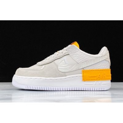 Nike Bayan Air Force 1 Shadow Gri / Kahverengi / Turuncu Kaykay Ayakkabı Türkiye - C4KU49MH